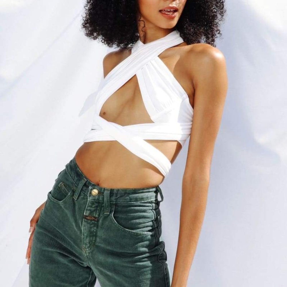 WRAPPED UP TOP // White
